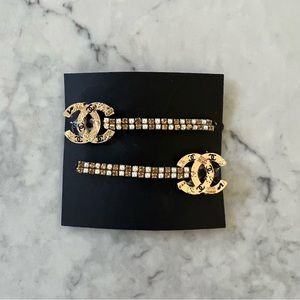 Crystal and Pearl hair pins